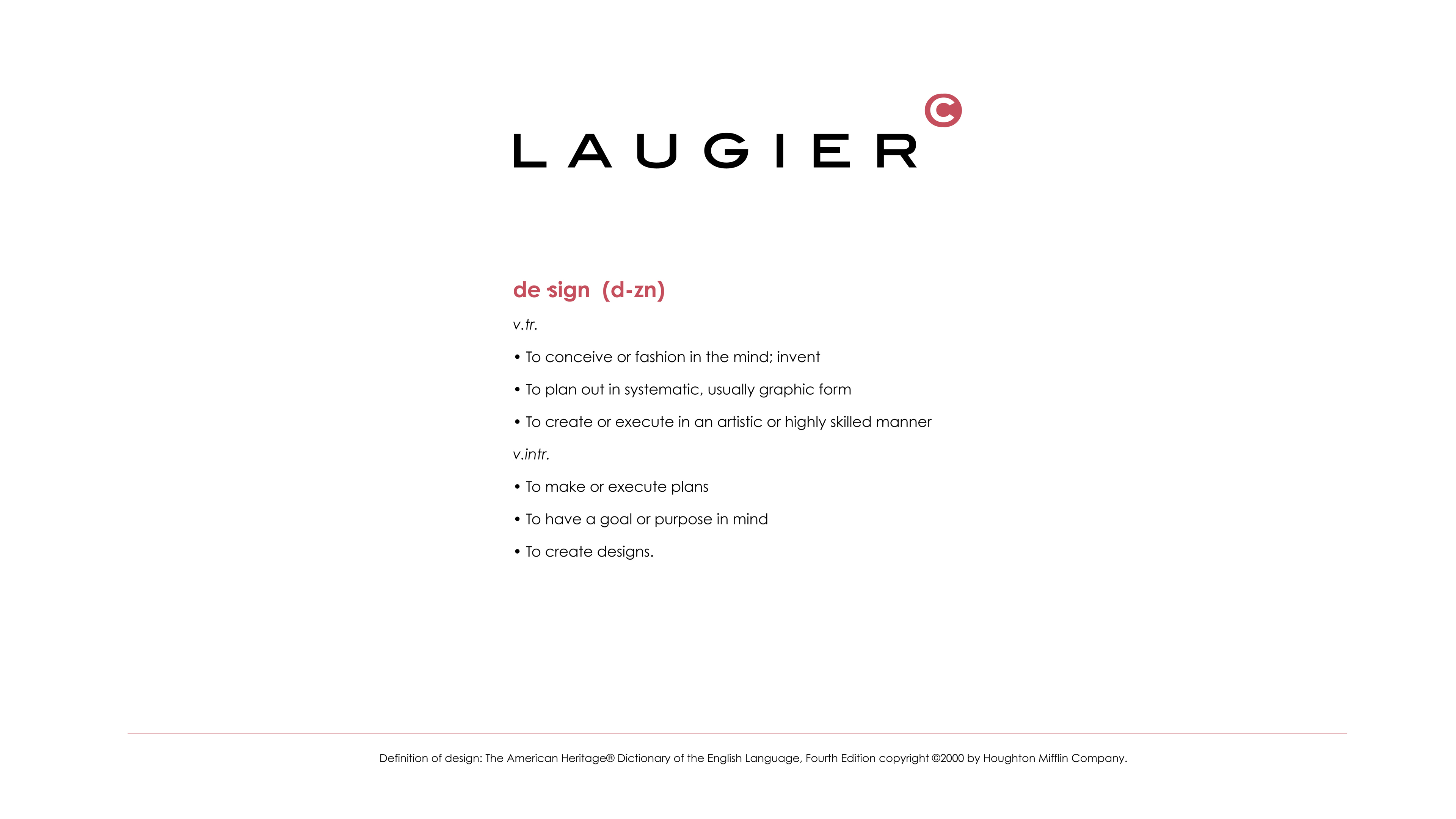 Laugier Design - info@laugierdesign.com